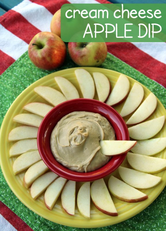 Simple cream cheese apple dip