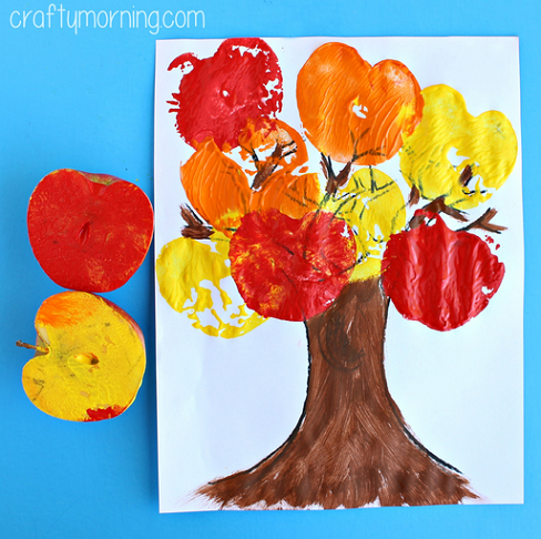 apple-stamping-tree-craft-for-kids