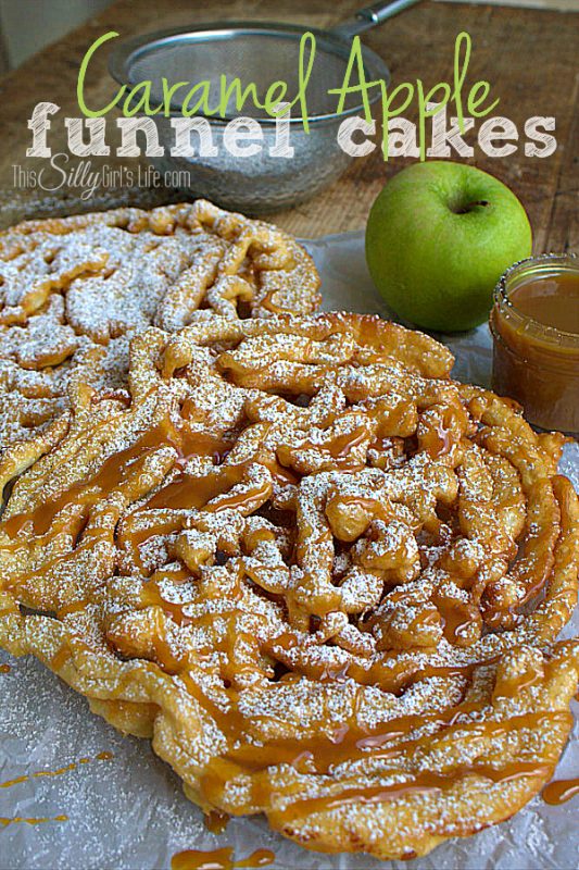 Caramel Apple Funnel Cakes