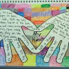 My Hands art journal page for kids