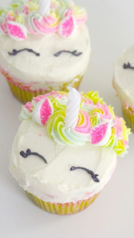 Rainbow Unicorn Cupcakes