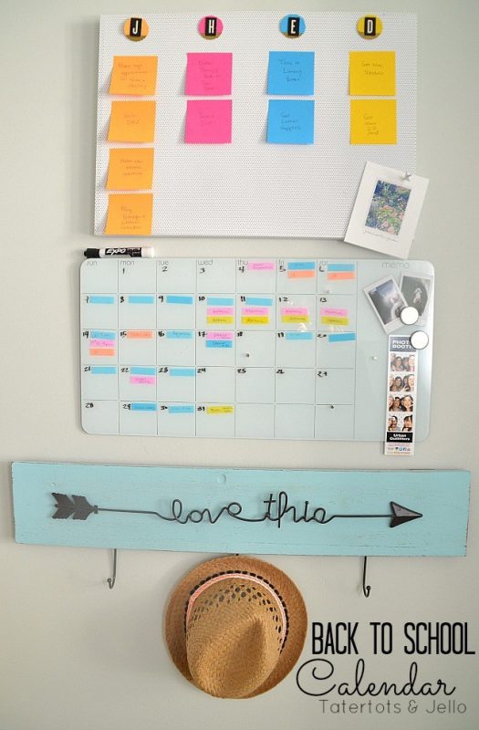 DIY Back to School Calendar System