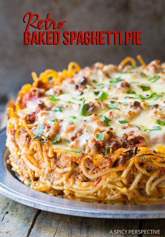 Baked Spaghetti Pie Recipe