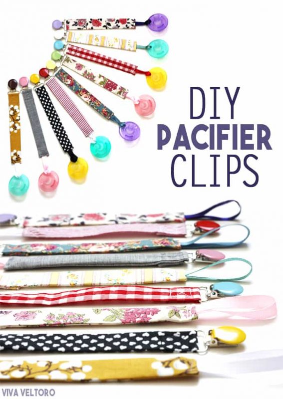 DIY Colorful Binky Clips