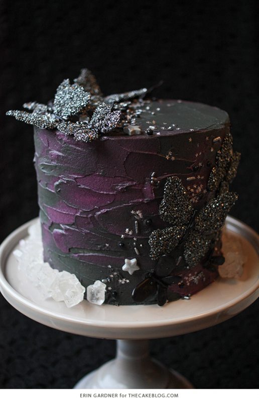 Black Butterfly Cake