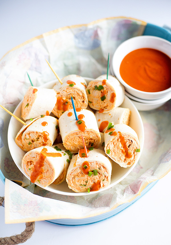 Buffalo Chicken Pinwheels