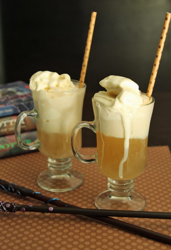 Butterbeer floats for Harry Potter fans