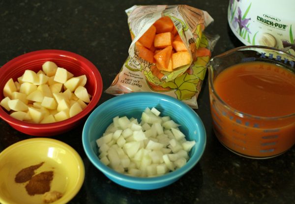 Slow cooker butternut squash soup