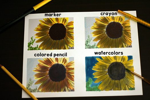Coloring Fun with Sunflowers