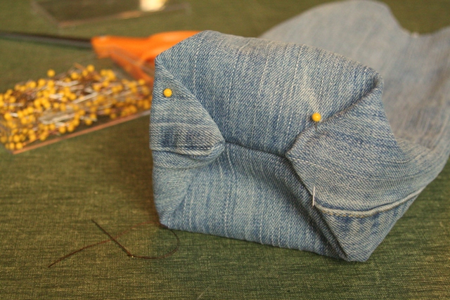 Sewing Jean Lunch Sack