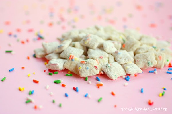 Cake Batter Muddy Buddies