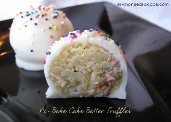 No-Bake Cake Batter Truffles