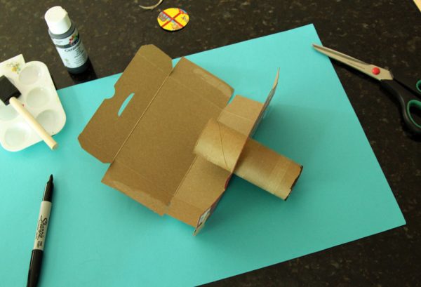 Making a cardboard camera for kids