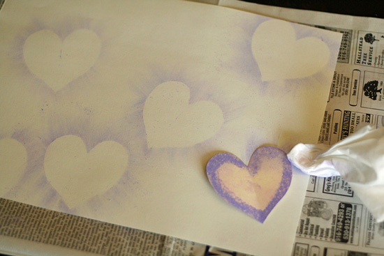 Chalk Pastel Hearts Background