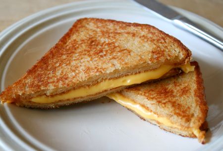 Inverted Bread Cheese Sandwich