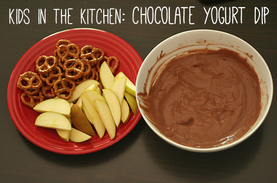 Chocolate yogurt dip recipe for kids