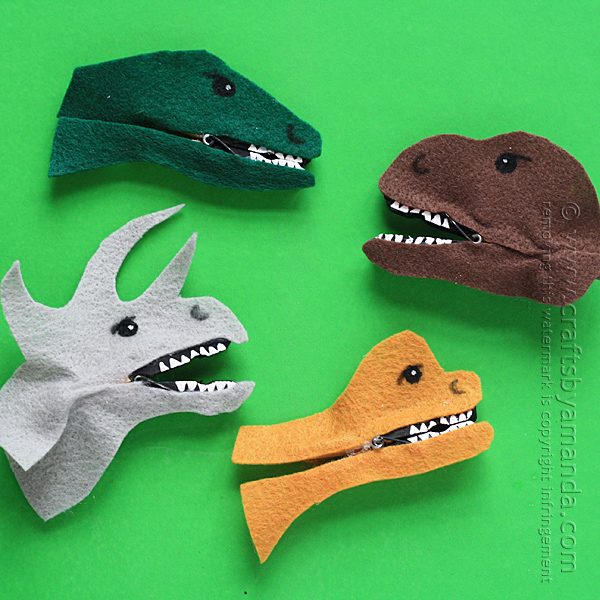 Clothespin Dinosaur Craft