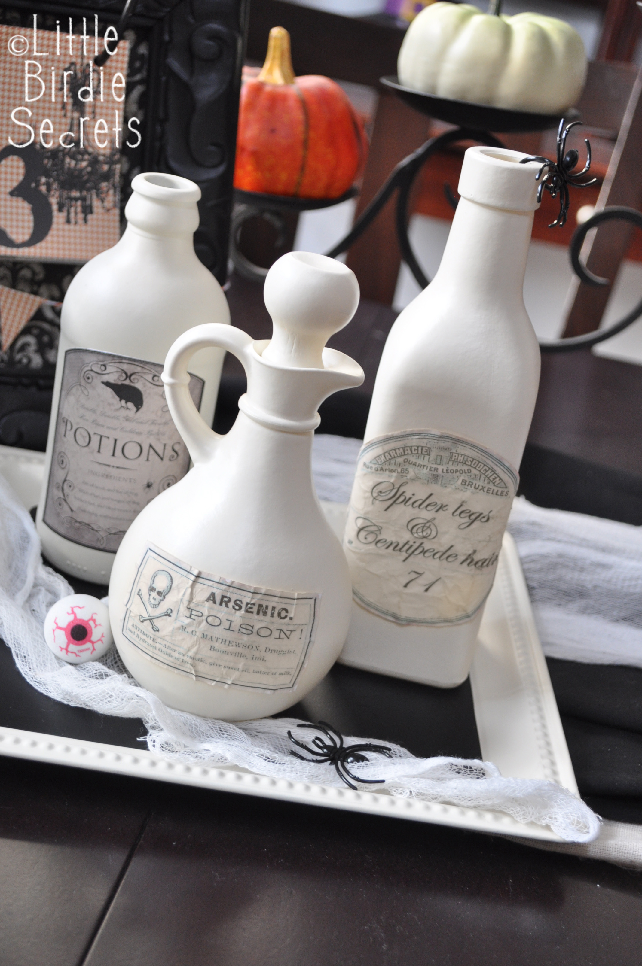 Aged Halloween Potion Bottle Labels Make and Takes