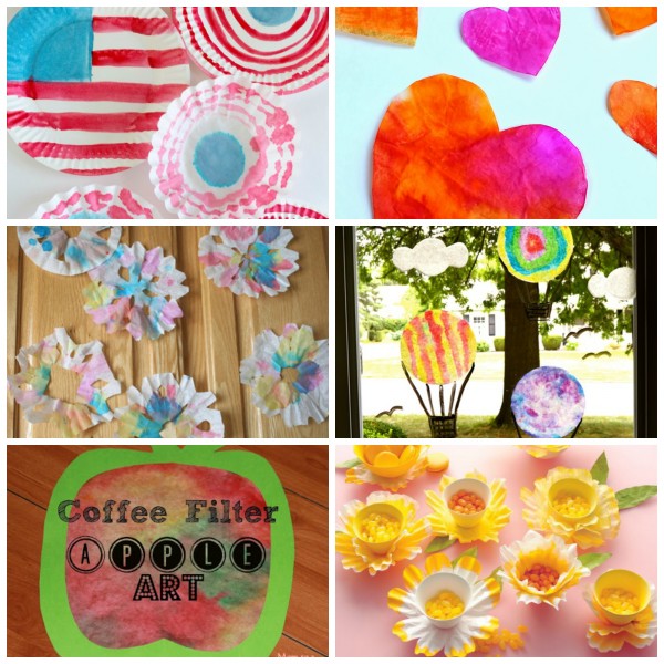 24 Coffee Filter Crafts to Make collage
