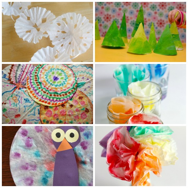 24 Coffee Filter Crafts to Make collage
