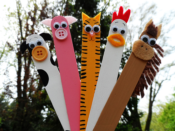 Popsicle Stick Farm Critters Make And Takes