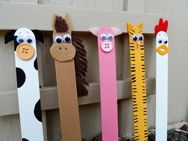 Popsicle Stick Farm Critters