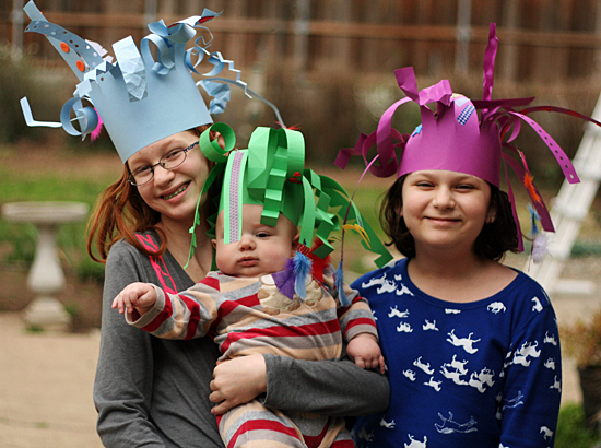 Crazy paper hats for Kids