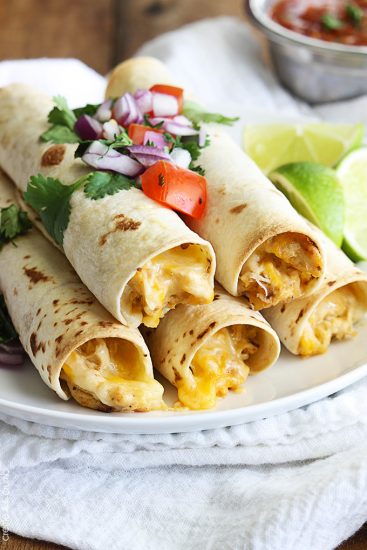 Cream Cheese Chicken Taquitos