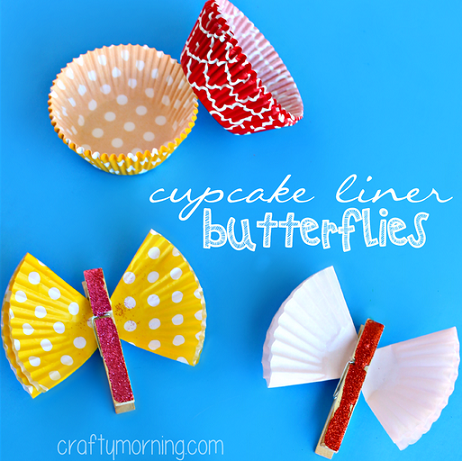 Cupcake Liner Butterflies