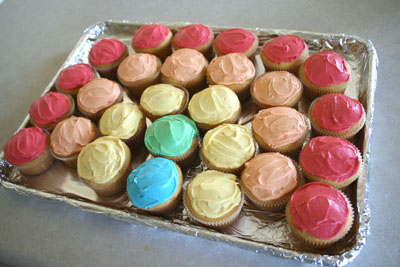 Rainbow Cupcakes