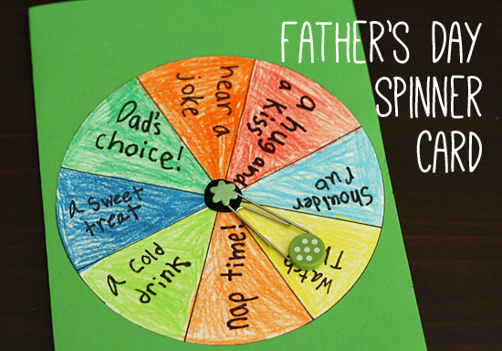 Celebrate Dad with a Fun DIY Spinner Card