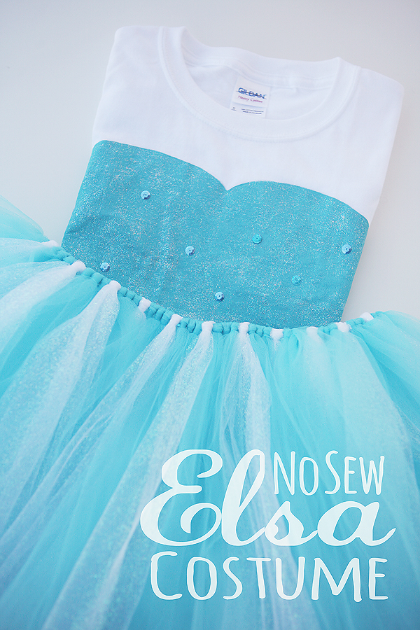 DIY No Sew Elsa Costume