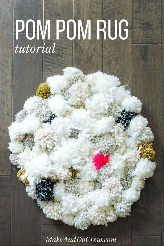 DIY Pom Pom Rug