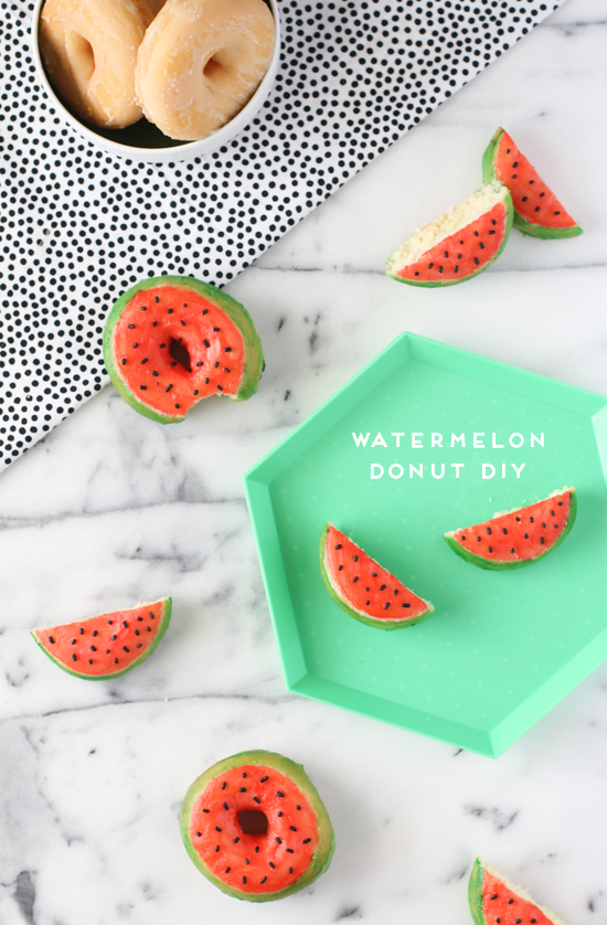 DIY Watermelon Donuts