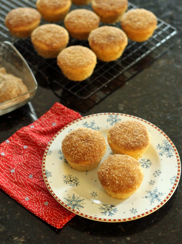 Whole Wheat Cinnamon Sugar Doughnut Muffins