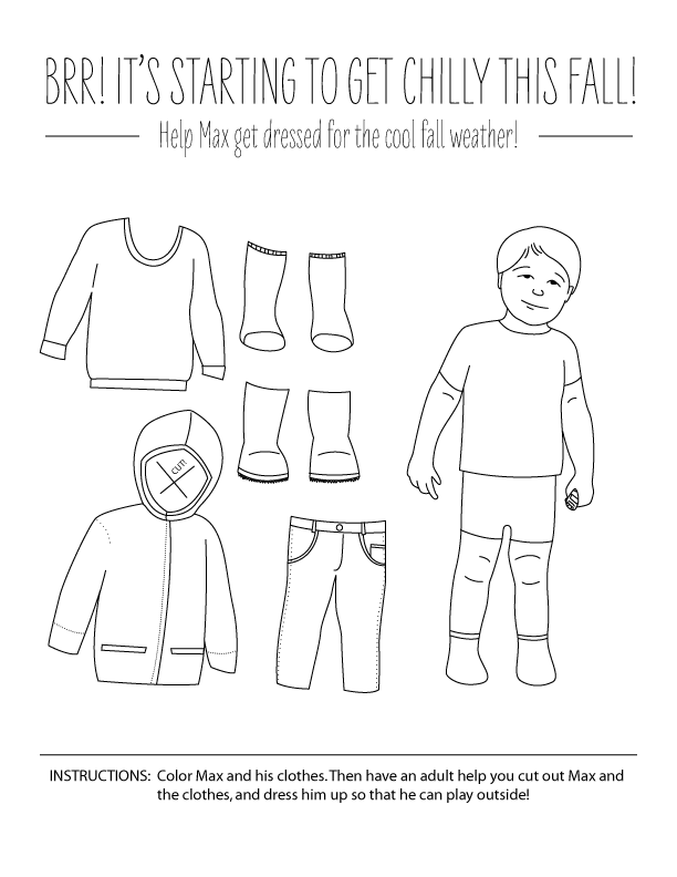 Dress Max Coloring Page