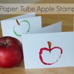 Paper Tube Apple Stamps