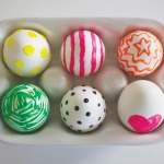 Neon Puffy Paint Eggs