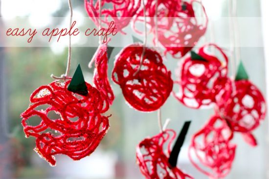 easy-apple-craft-yarn-kids