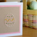 Easter Egg Stitched Card