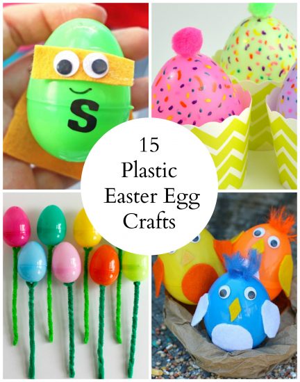 15 Colorful Plastic Egg Easter Crafts