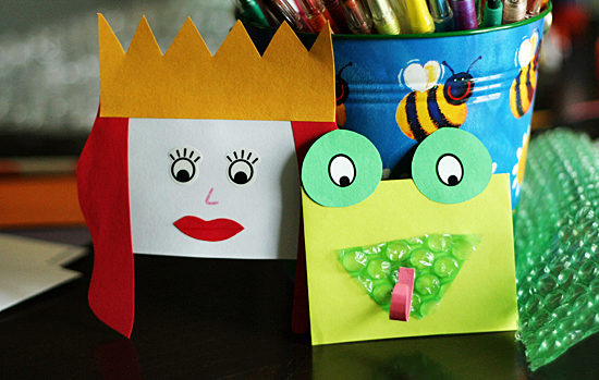 Envelope Hand Puppets for Kids to Craft