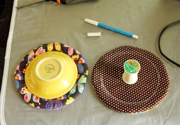 Fabric frisbee sewing project