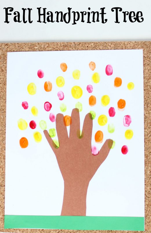 Fall Crafts for kids Handprint tree 