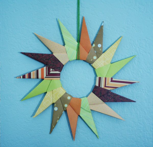 Origami Autumn Wreath