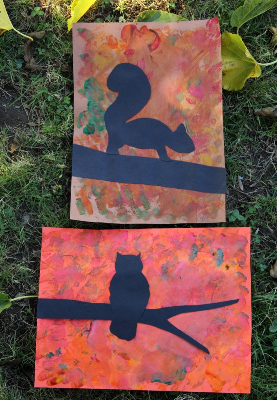 Fall Tree Silhouettes Art Project for Kids