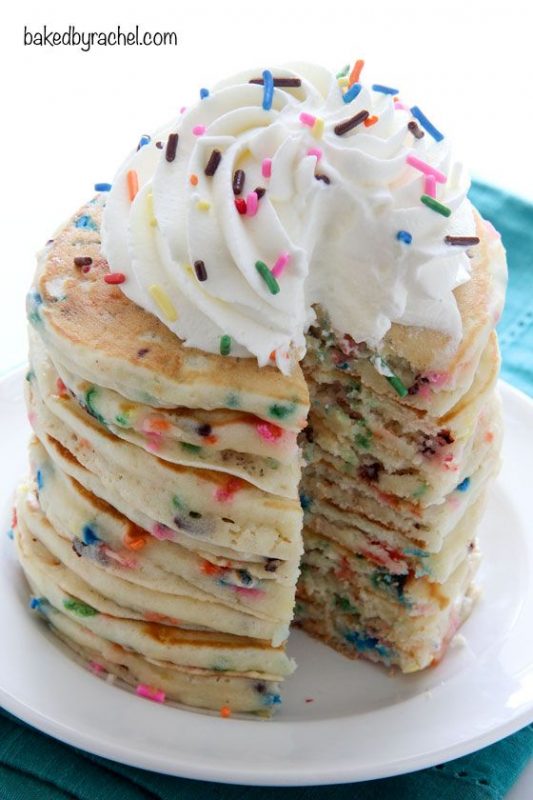 Funfetti Cake Batter Pancakes