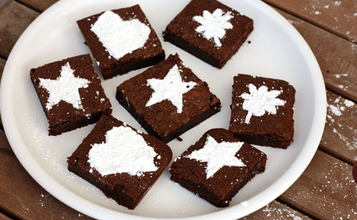 Final Stenciled Brownies