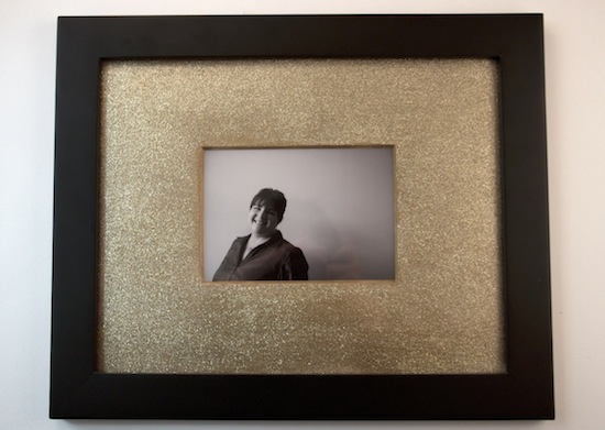 Add Some Glitter to Your Plain Mat Frames