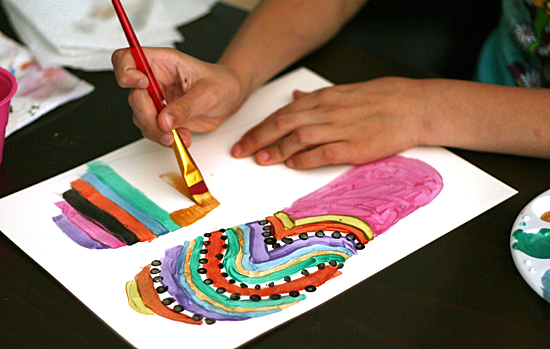 Flip-flop painting